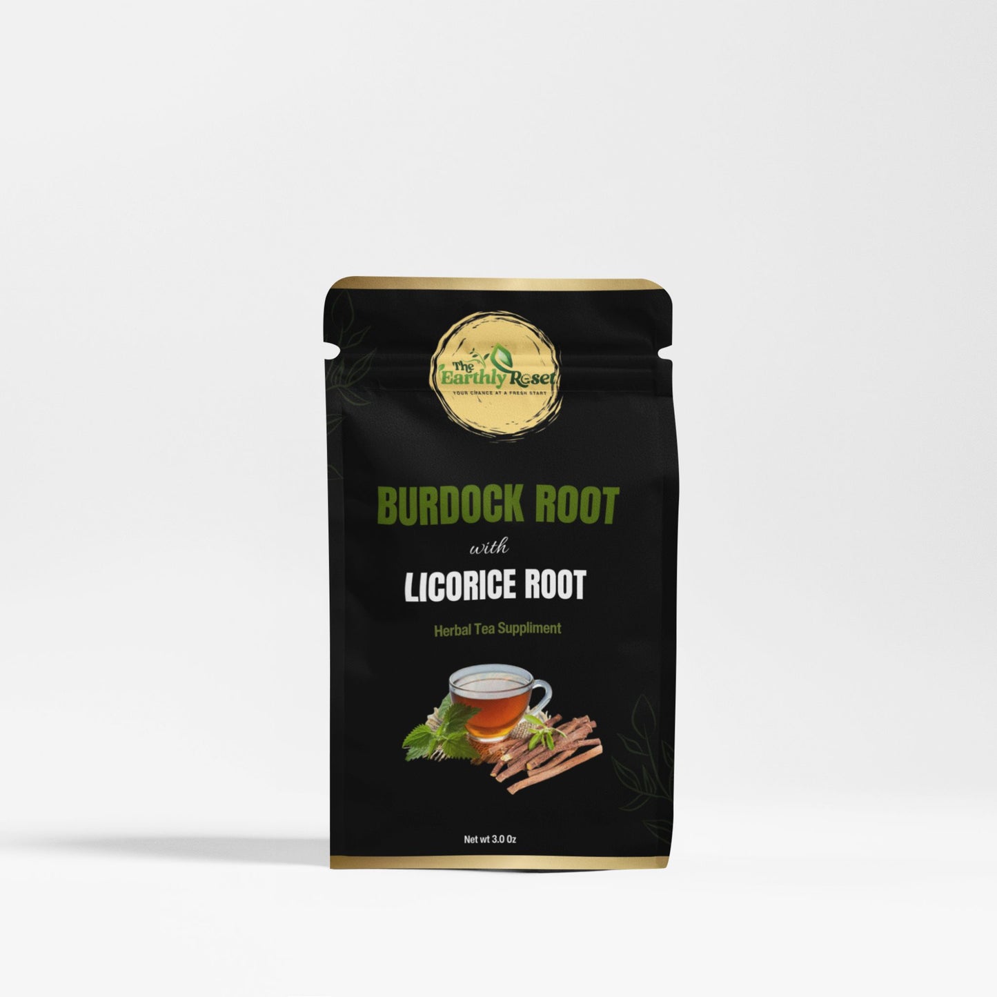 Burdock root with licorice root herbal tea