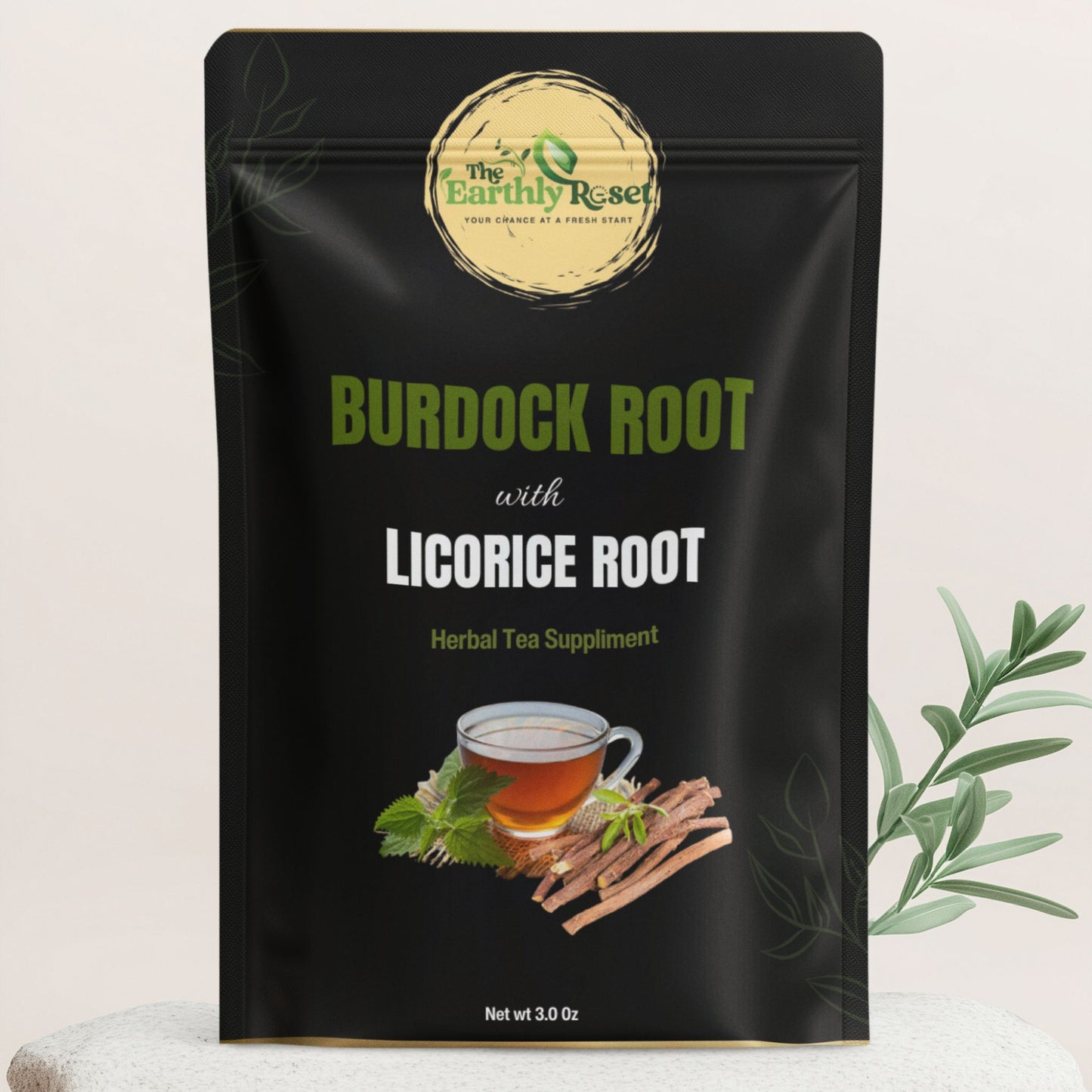 Burdock root with licorice root herbal tea 1