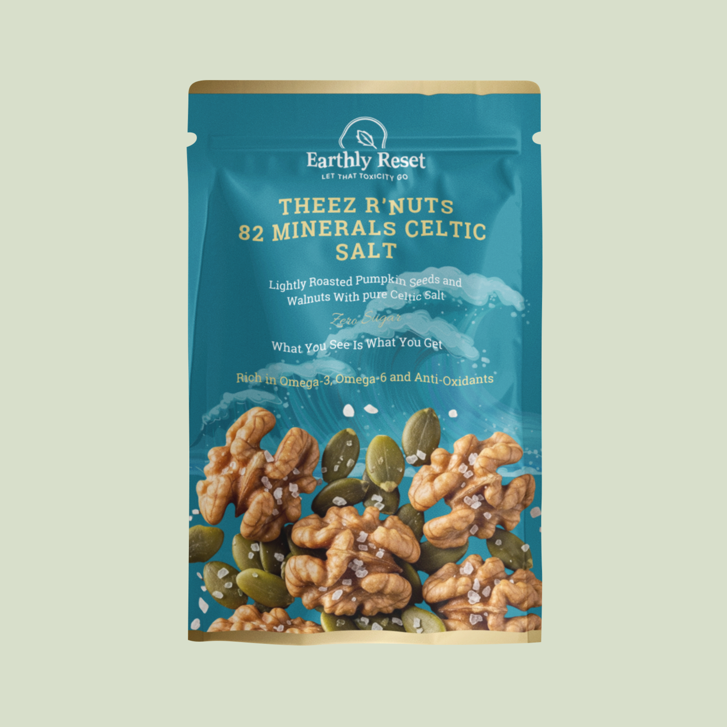 THEEZ R’NUTS – 82 Minerals Celtic Salt Nut & Seed Blend