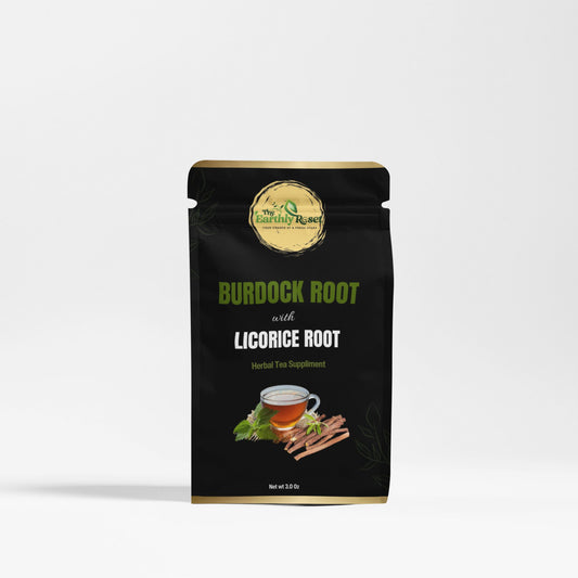 Burdock root with licorice root herbal tea