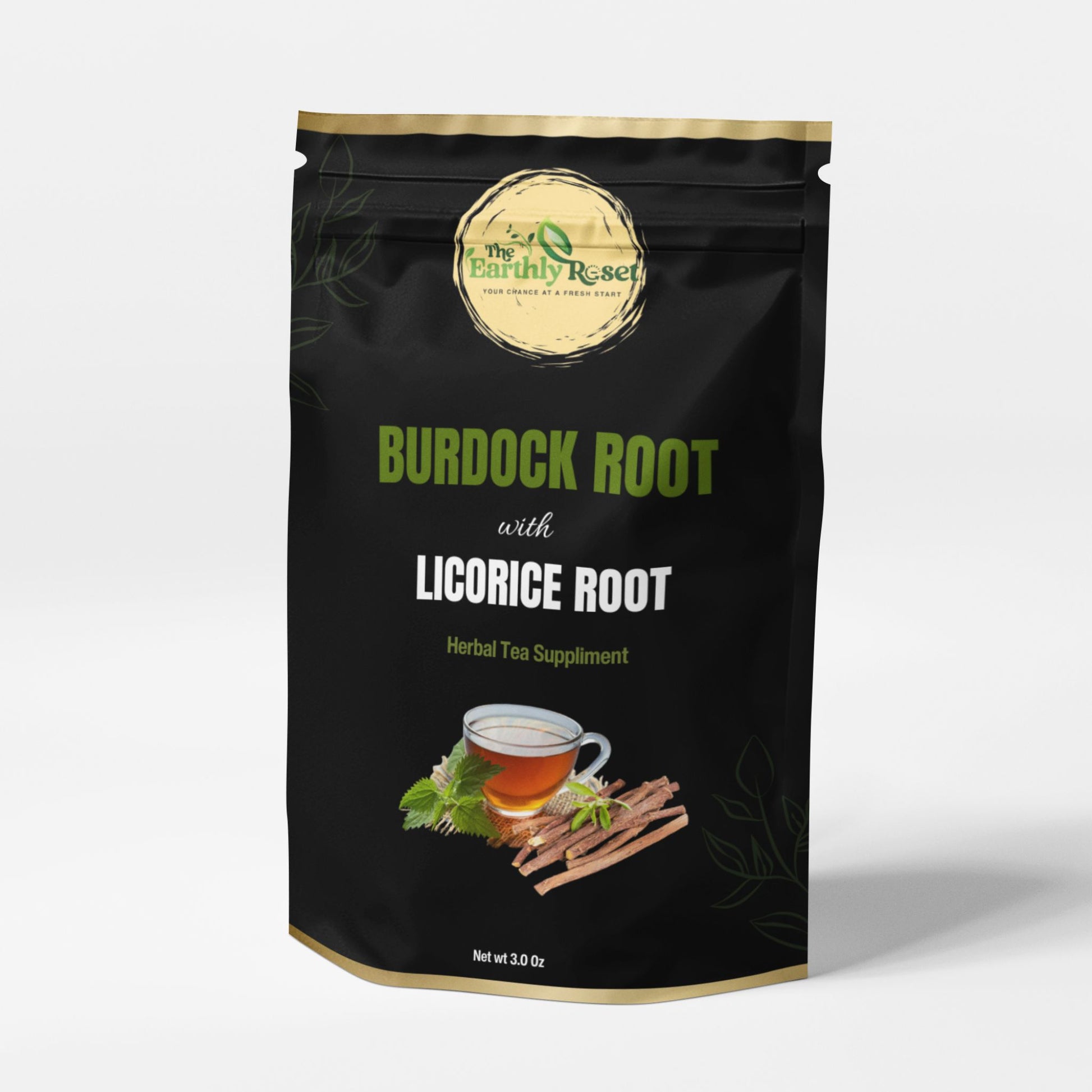 Burdock root with licorice root herbal tea 3