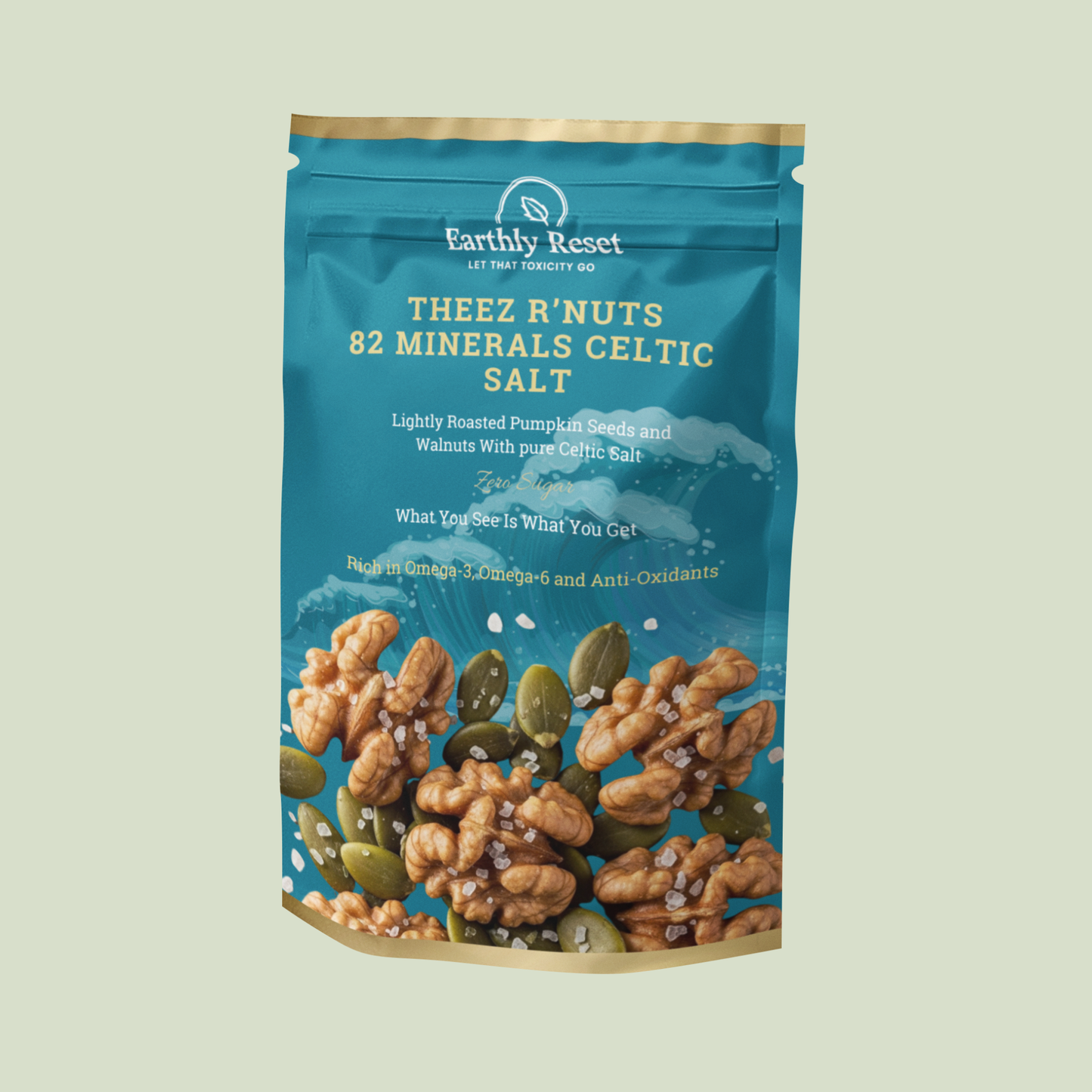 THEEZ R’NUTS – 82 Minerals Celtic Salt Nut & Seed Blend