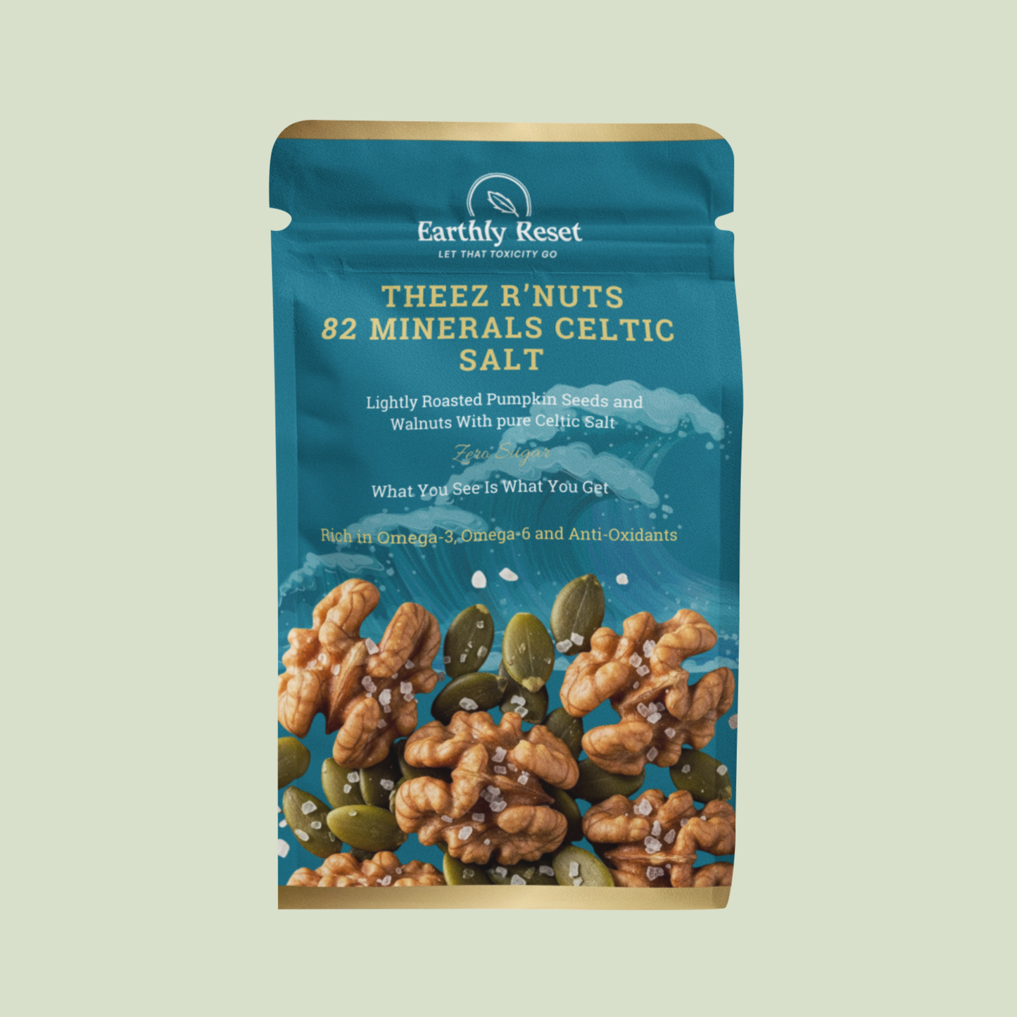 THEEZ R’NUTS – 82 Minerals Celtic Salt Nut & Seed Blend