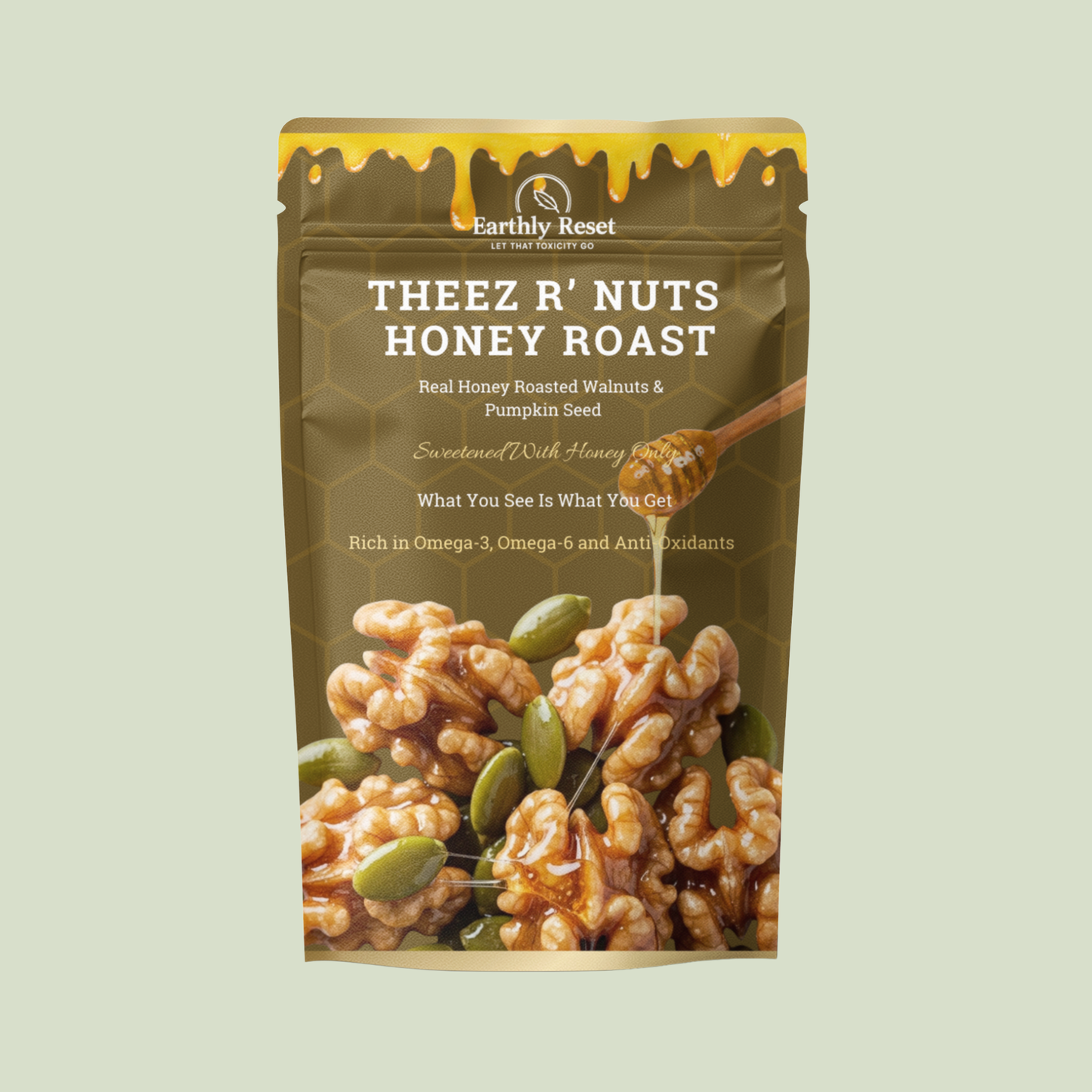 THEEZ R’ NUTS Honey Roast – Natural Honey-Roasted Nuts & Seeds