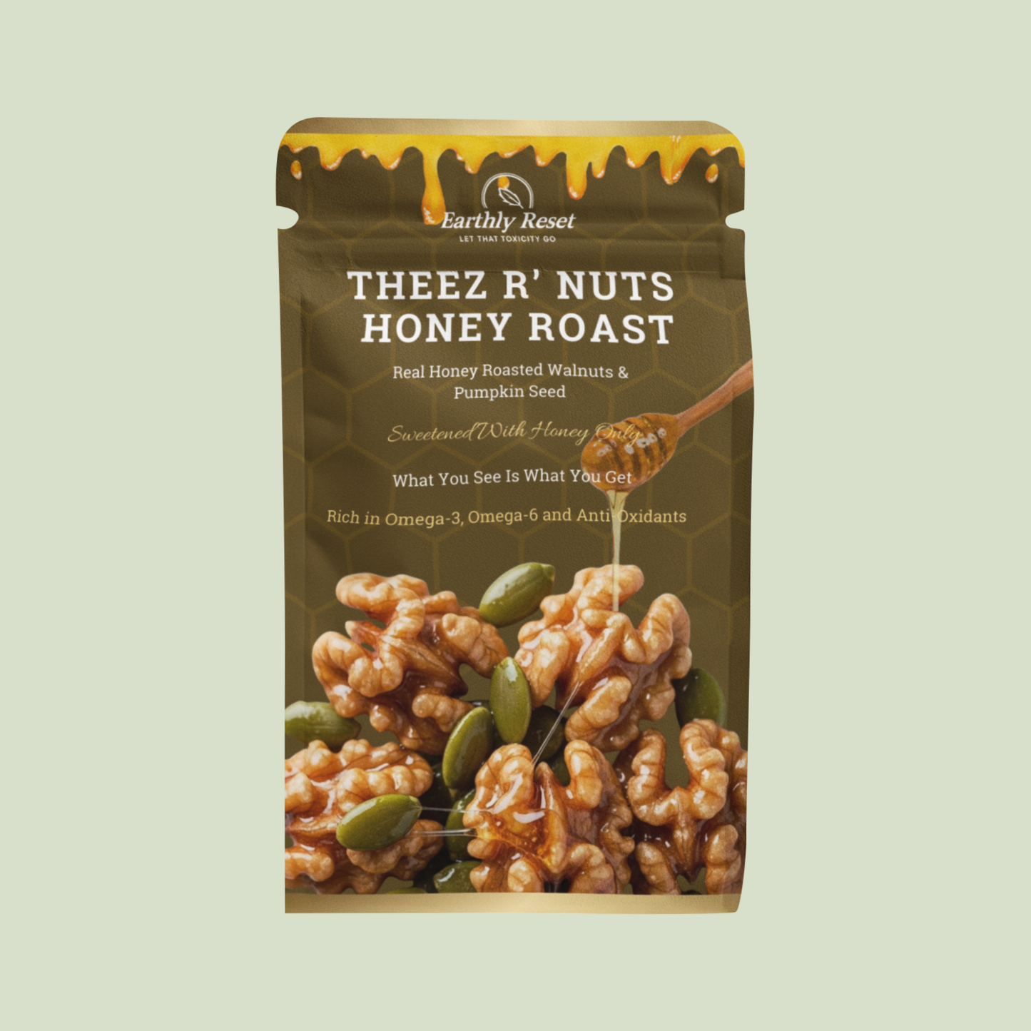 THEEZ R’ NUTS Honey Roast – Natural Honey-Roasted Nuts & Seeds