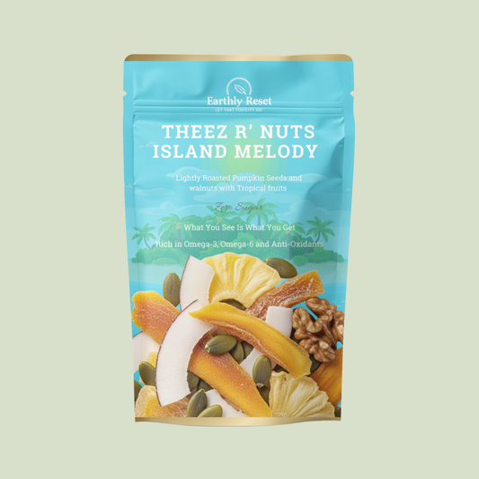 THEEZ R’ NUTS Island Melody – Tropical Fruit, Walnut & Pumpkin Seed Mix